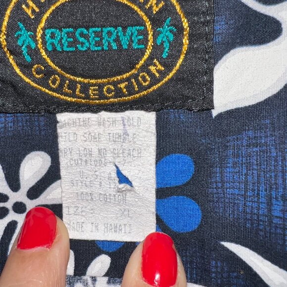 Vintage Authentic Hawaiian Mens cotton button down XL Excellent condition - Picture 3 of 4